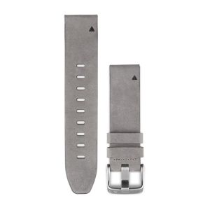 QuickFit 20mm Grey Suede Leather Band